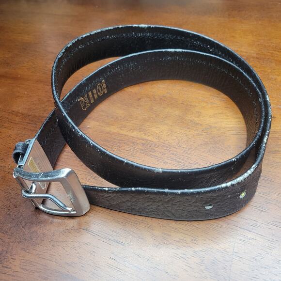 VTG Jacob Genuine Elephant Leather Belt w/ Buckle Made in Thailand Exotic✨️44/46 - Picture 12 of 12